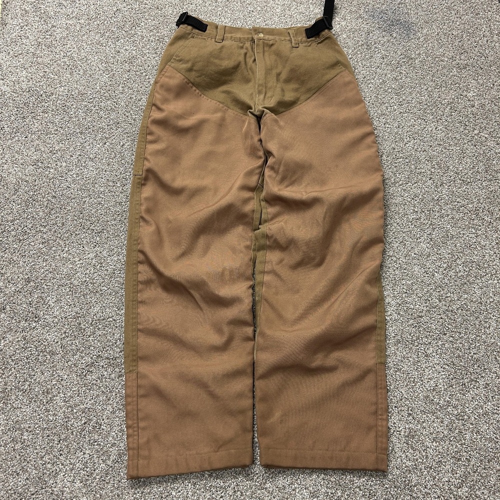 Trail Tech Pants Mens Small Brown Canvas Relaxed Straight Reinforced Workwear